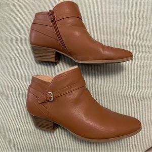 Old Navy Brown Faux Fur Lined Ankle Booties